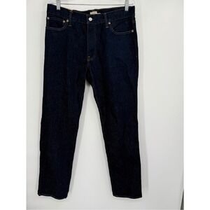 J.Crew Classic Relaxed Jeans Men's 32 X 34 Blue Denim Straight Leg Dark Wash NWT